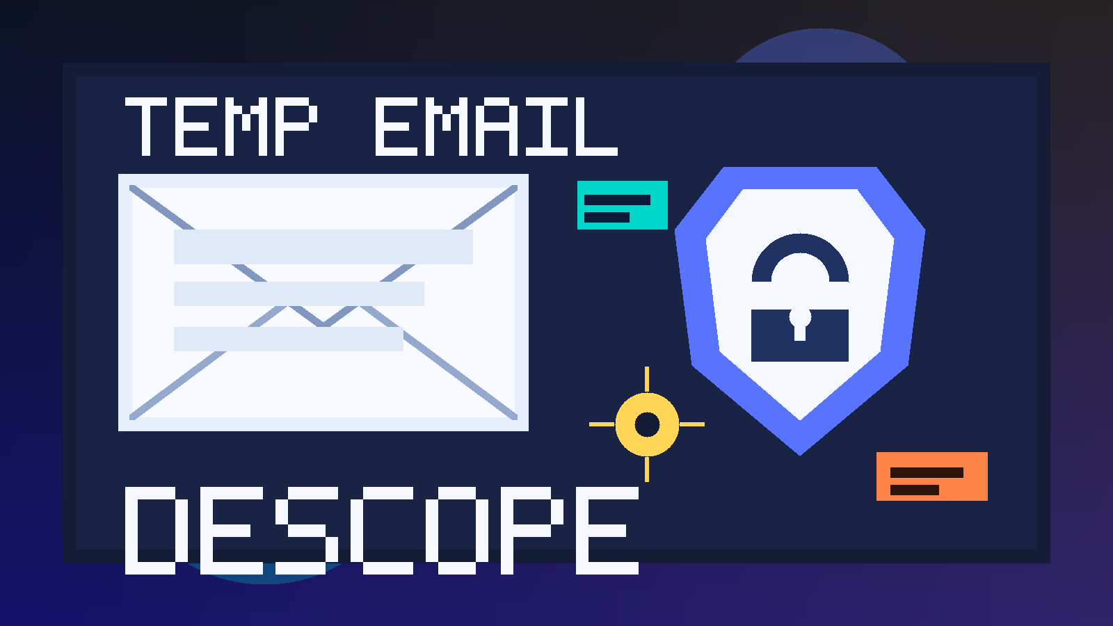 Original illustration for a temporary email workflow during Descope passwordless tests and team invites