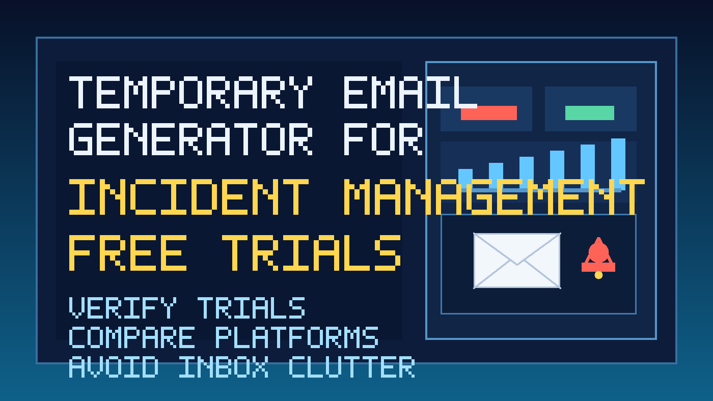 Temporary email generator for incident management software free trials