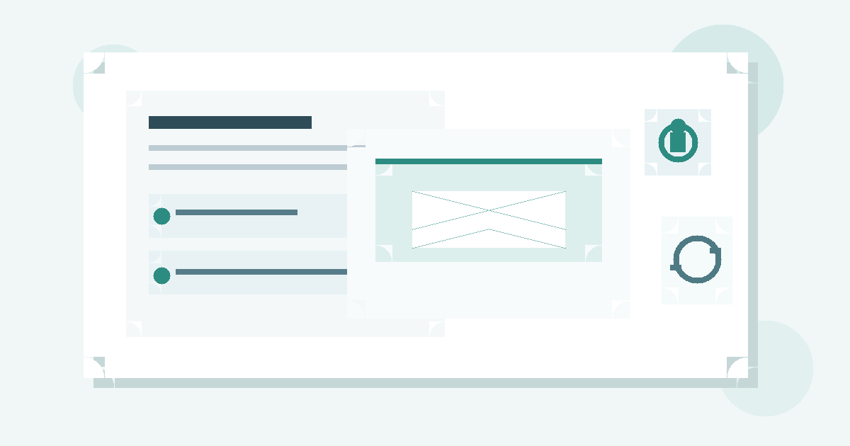 Original illustration of a job-search dashboard, a temporary inbox, and privacy-focused automation symbols.