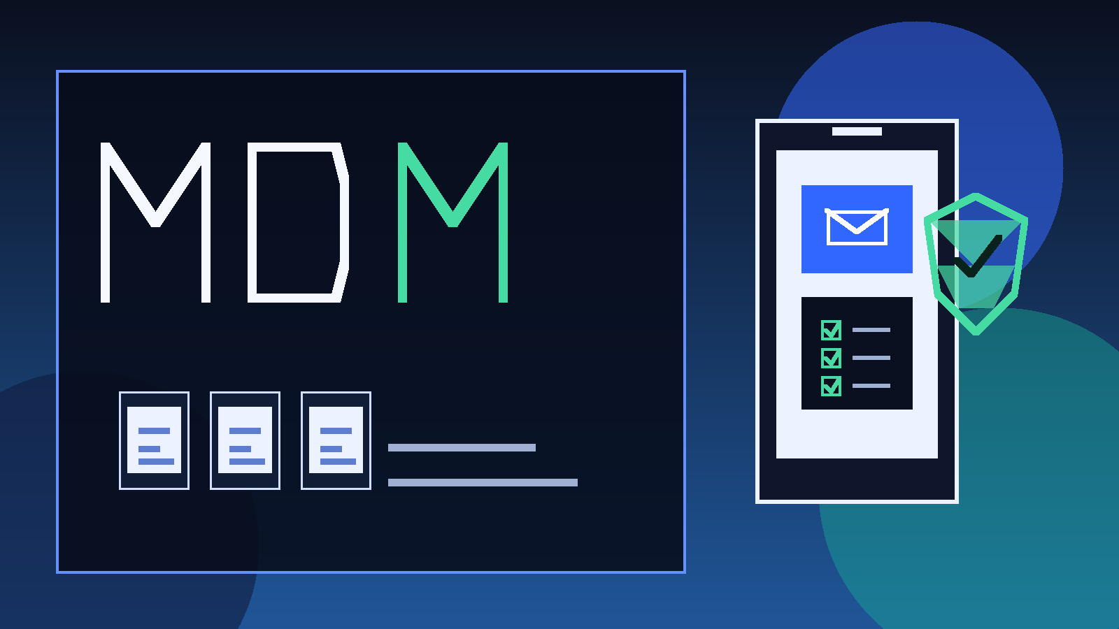 Illustration for a temporary email generator for mobile device management software free trials