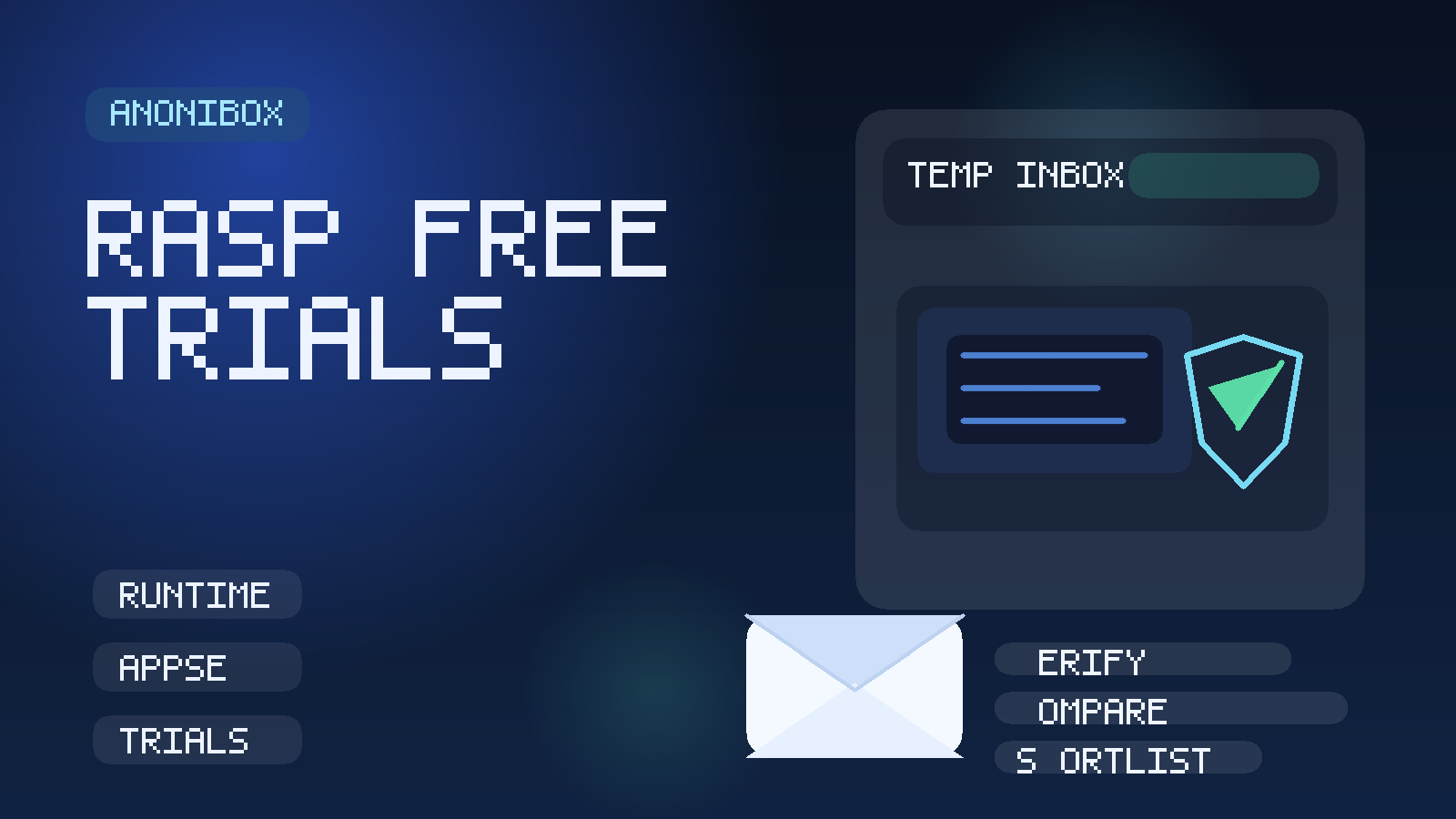 Illustration of a temporary inbox used to compare runtime application self-protection software free trials