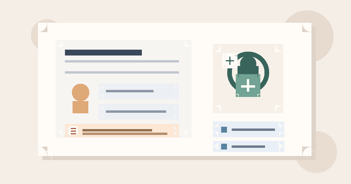 Illustration of a job application form with a highlighted religion field and a privacy shield.