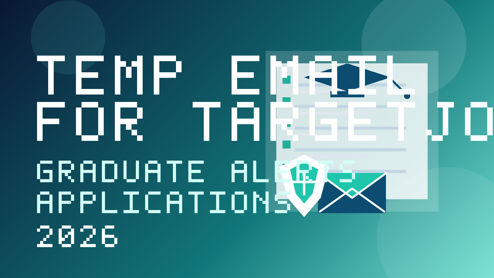 Temp Email for targetjobs graduate job alerts and applications