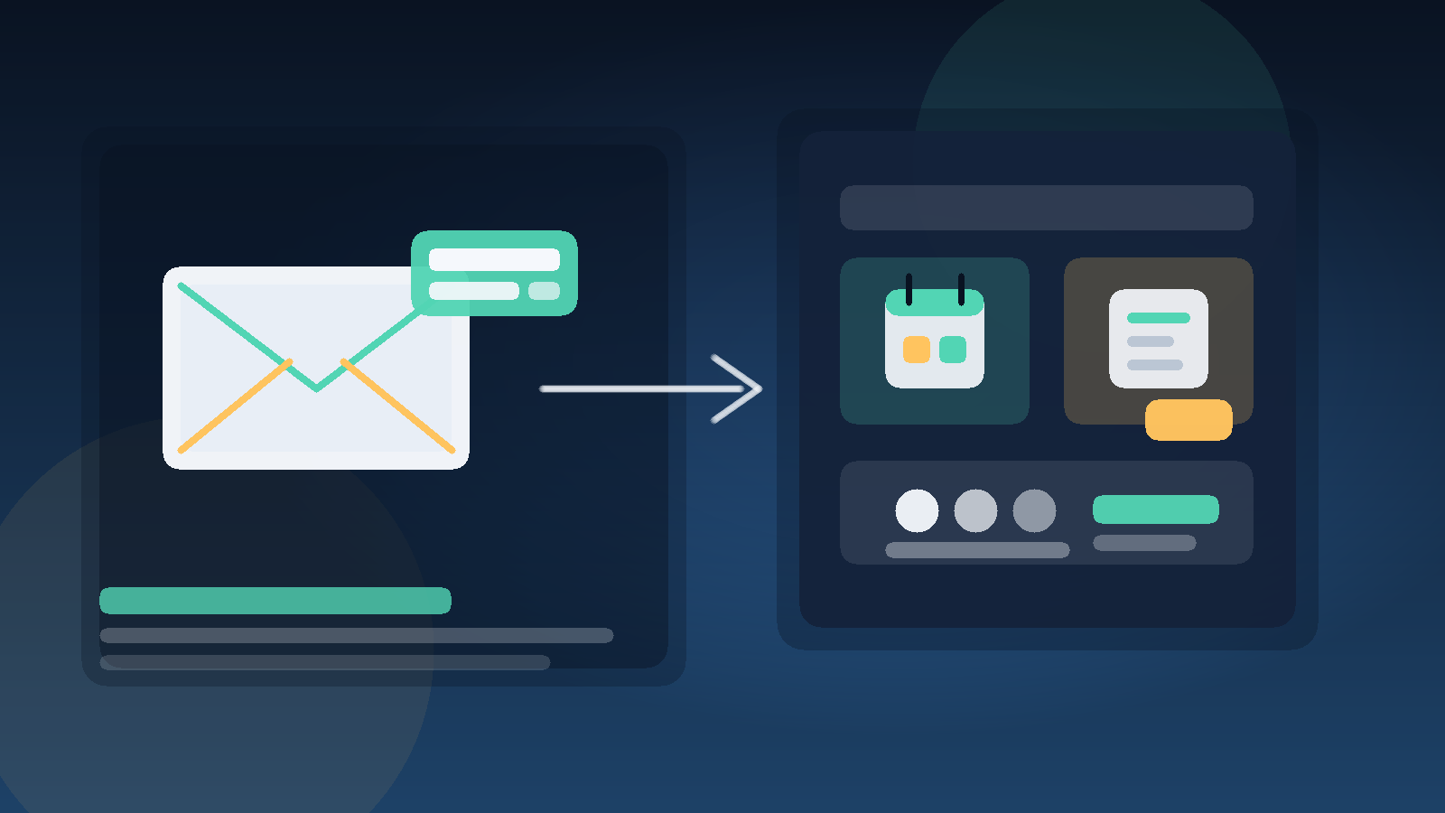 Illustration of a temporary email workflow for evaluating commercial field service software before moving to a permanent business inbox.