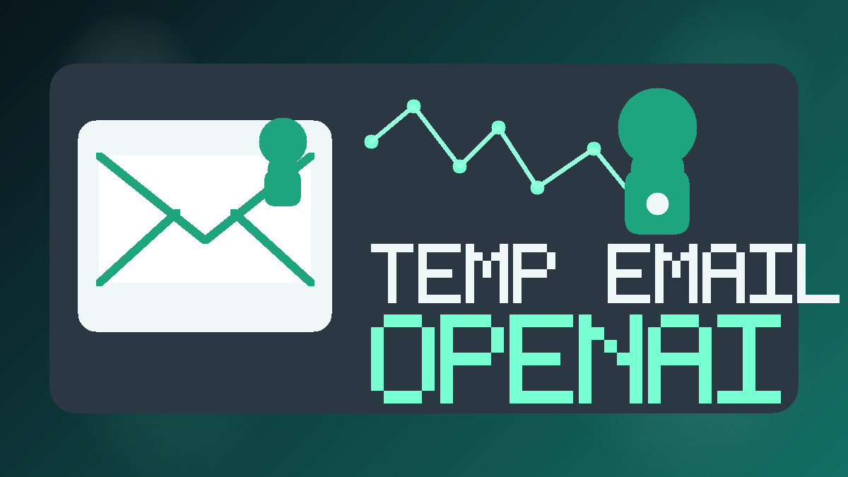 Illustration of a temporary inbox and privacy shield for OpenAI signups