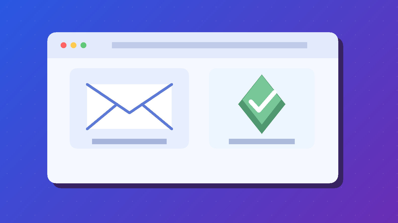 Secure inbox illustration for employment verification emails