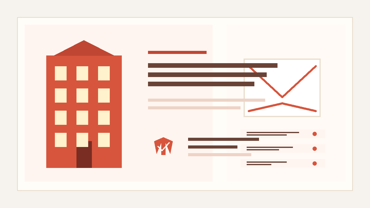 Illustration of apartment inquiry emails organized in a dedicated inbox