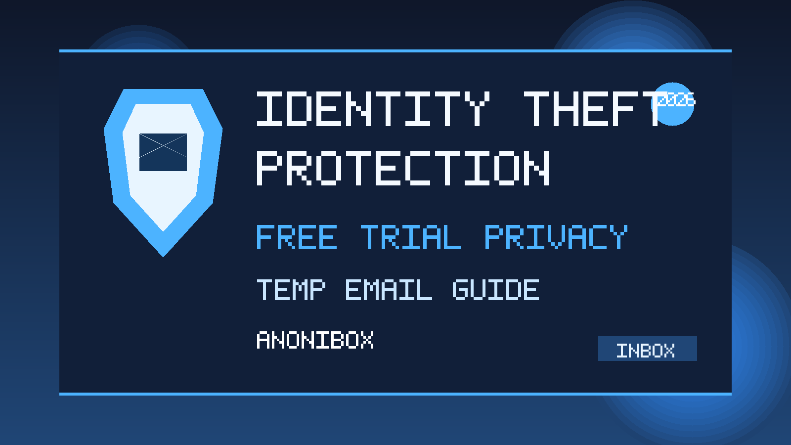 Illustration for temporary email generator for identity theft protection free trials